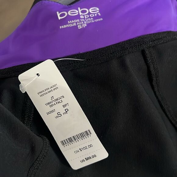 BBSP Bebe Sport 3/4 sleeve Full zip Sports Jacket / Vest detachable Sleeve S - Picture 12 of 12